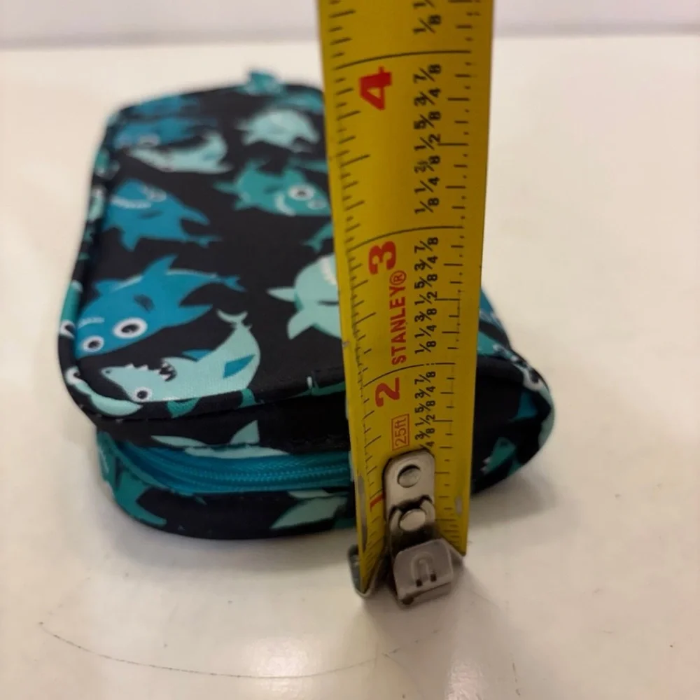 NWT Basics blue shark pencil case